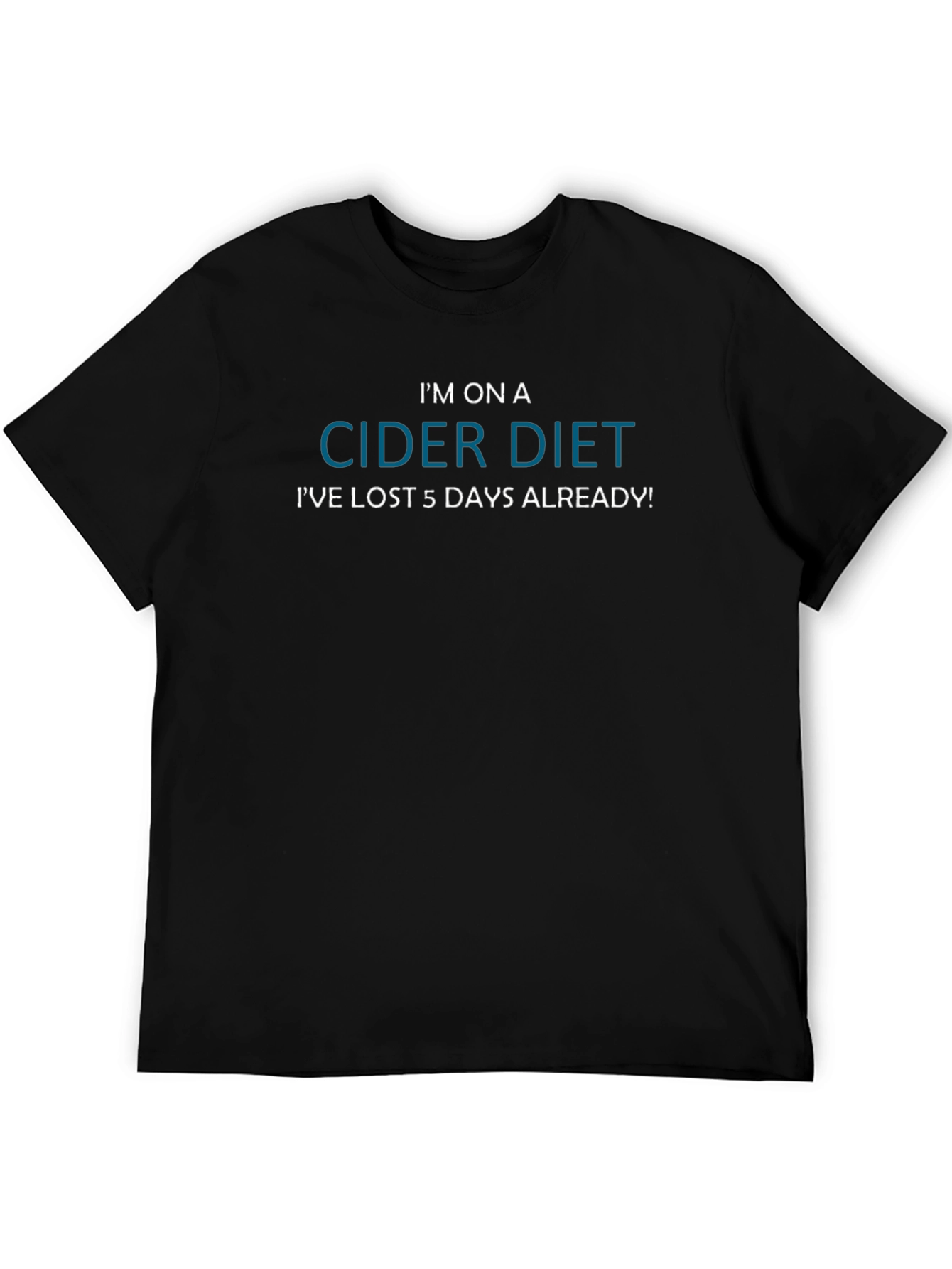 Black Cider Diet T-Shirt - Funny Graphic Tee view 5