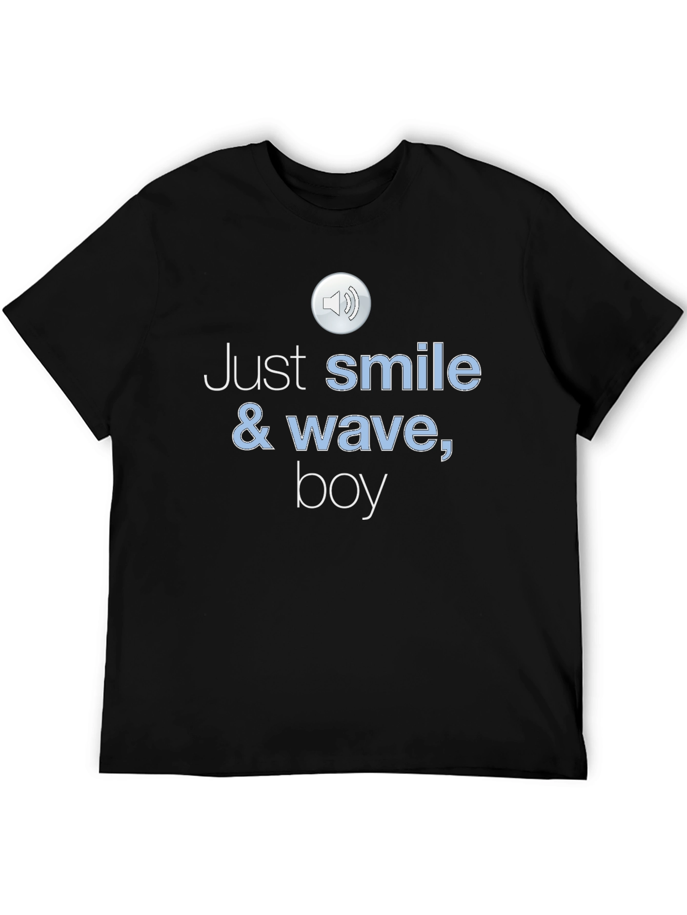 Black Just Smile & Wave Boy T-Shirt view 5