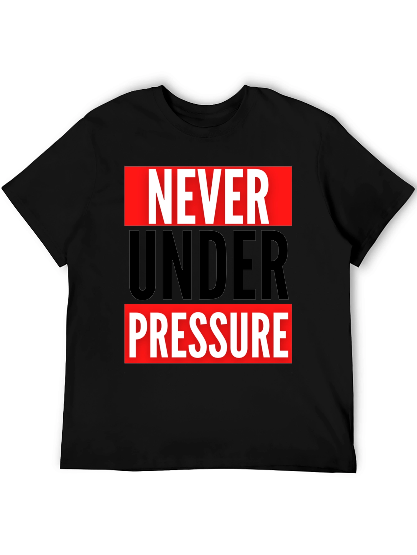 Black Never Under Pressure Graphic Tee view 5