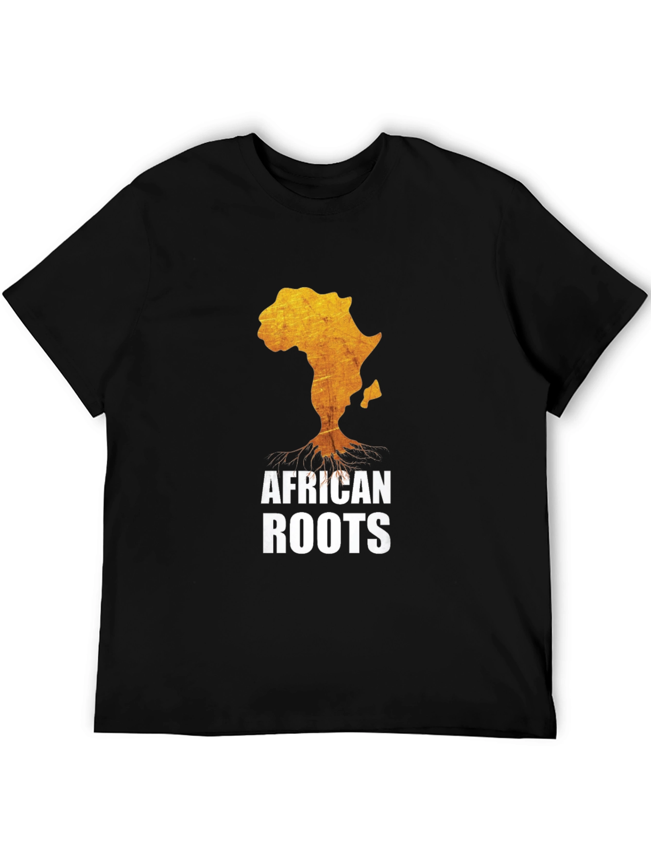 Black African Roots T-Shirt - Black Graphic Tee view 5