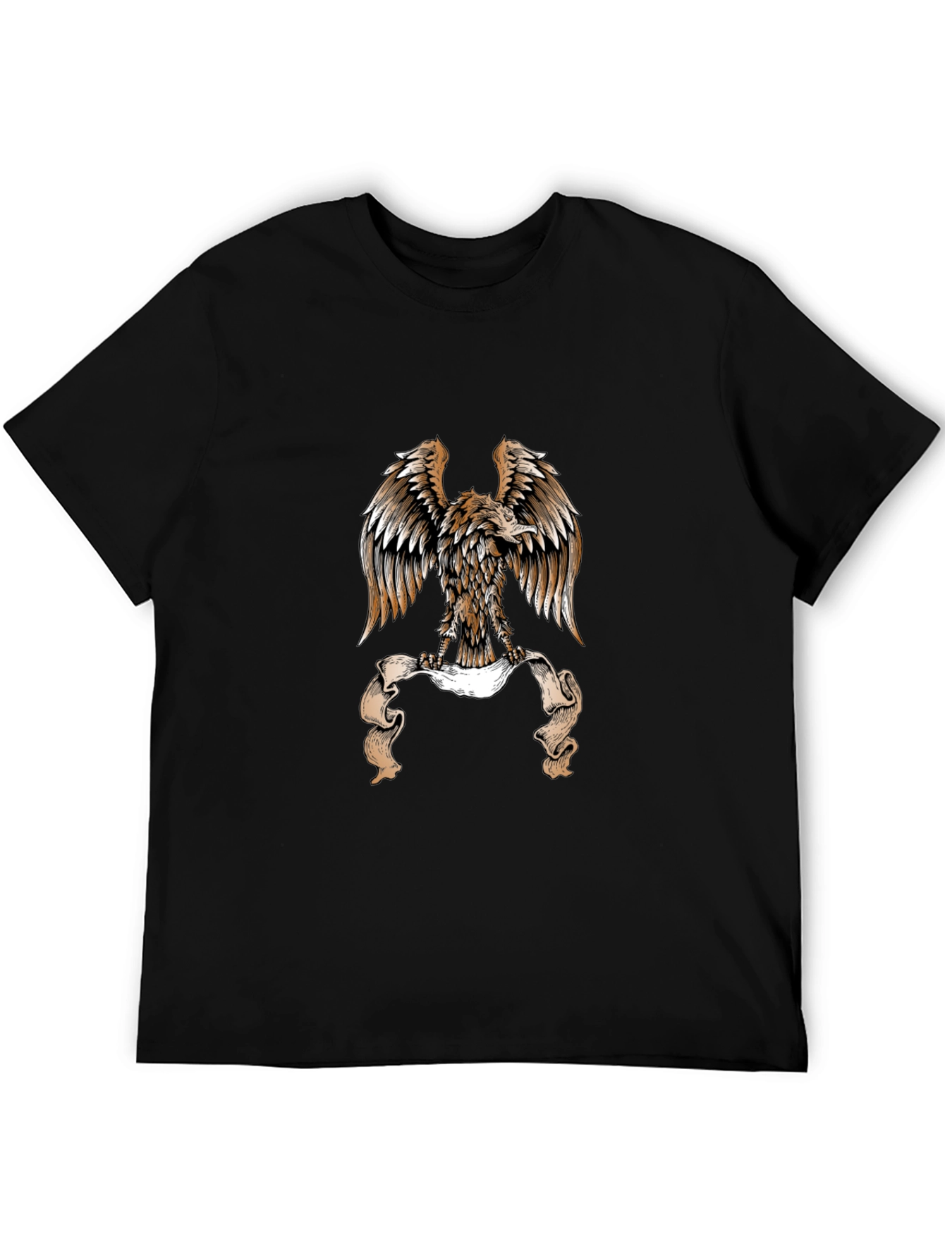 Black Eagle Graphic Black T-Shirt - Bold Design view 5