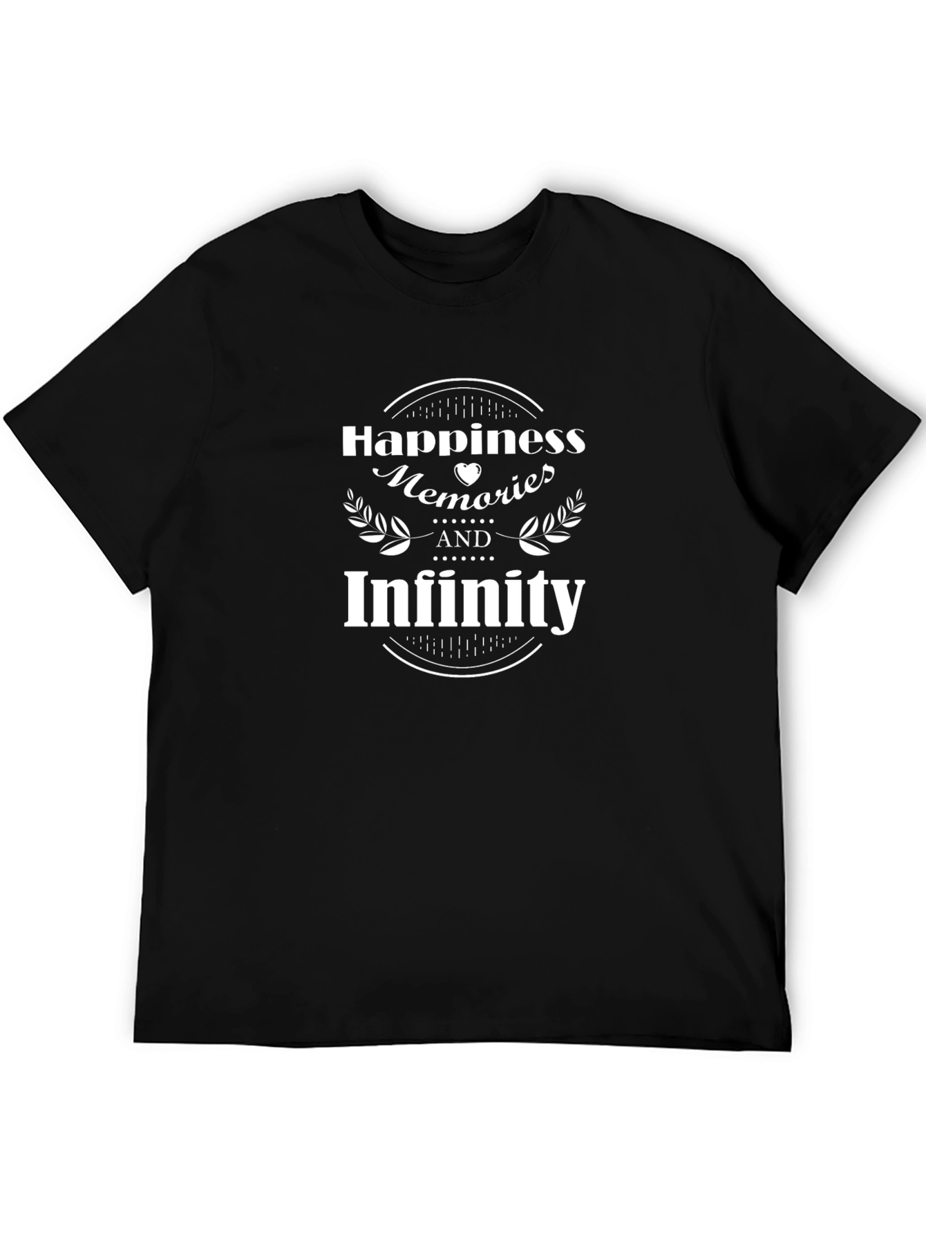 Black Happiness, Memories, and Infinity Graphic Tee view 5