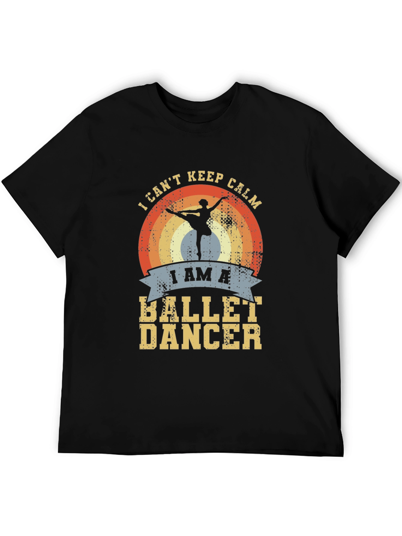 Black Ballet Dancer T-Shirt - I Can't Keep Calm view 5