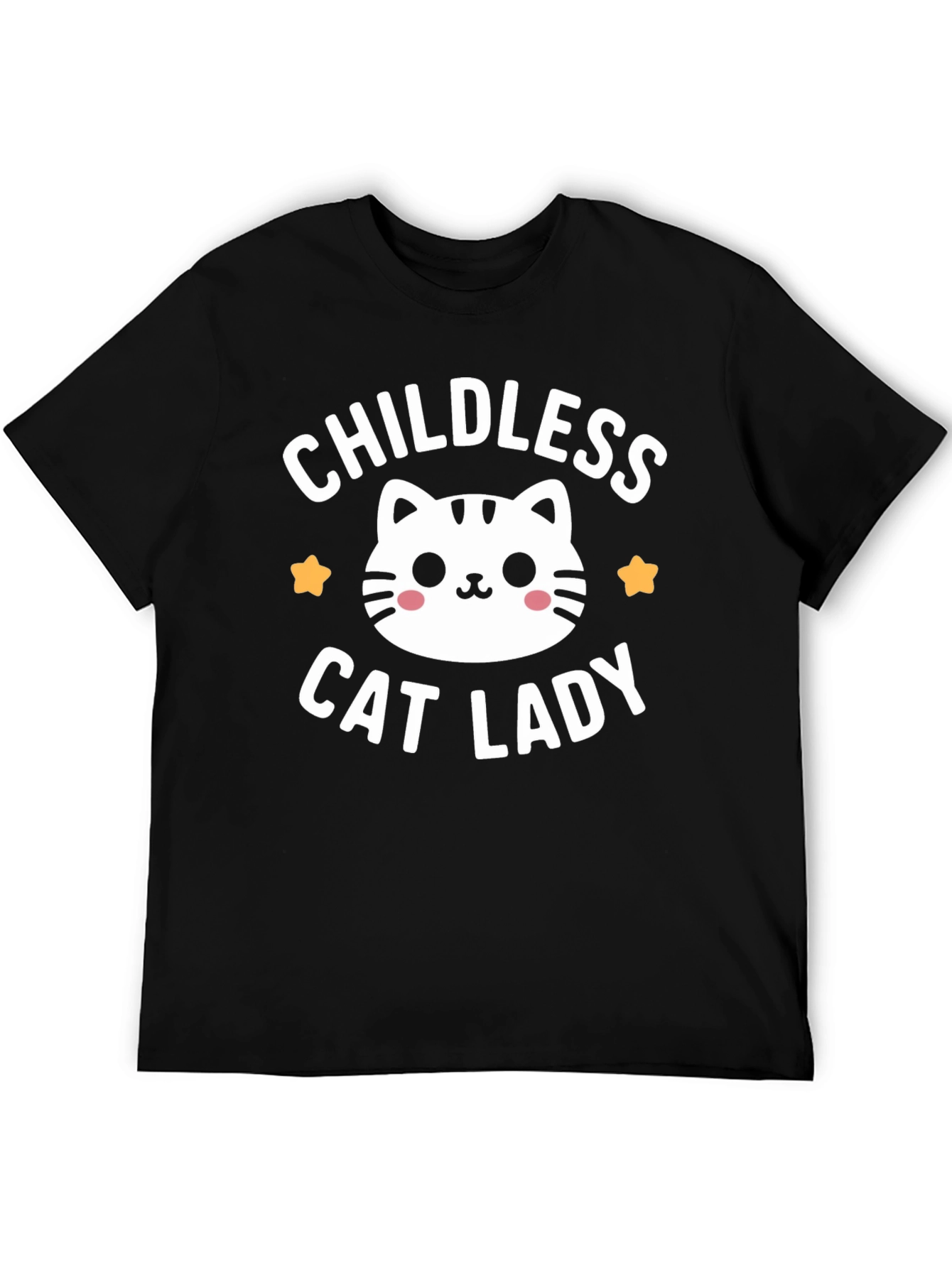 Childless Cat Lady Graphic T-Shirt, Novelty Tee - 5
