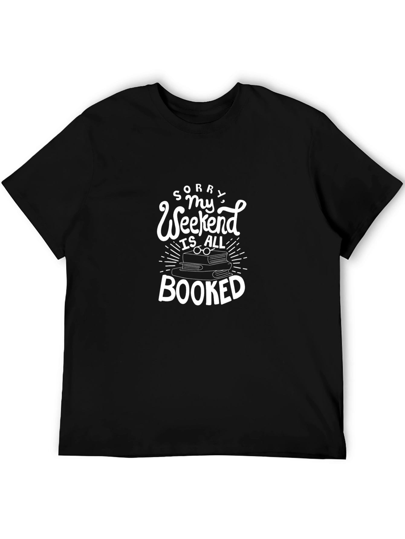 Black Booked Weekend Black T-Shirt view 5