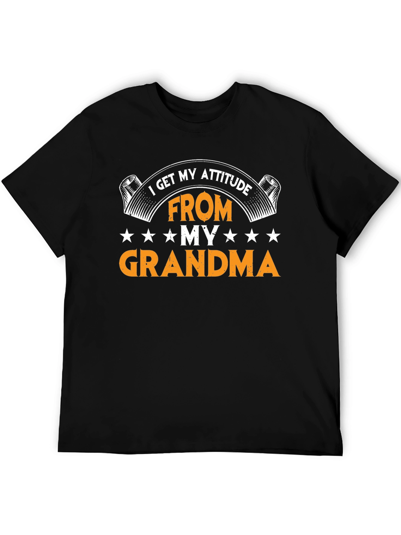 Black Attitude From Grandma T-Shirt view 5