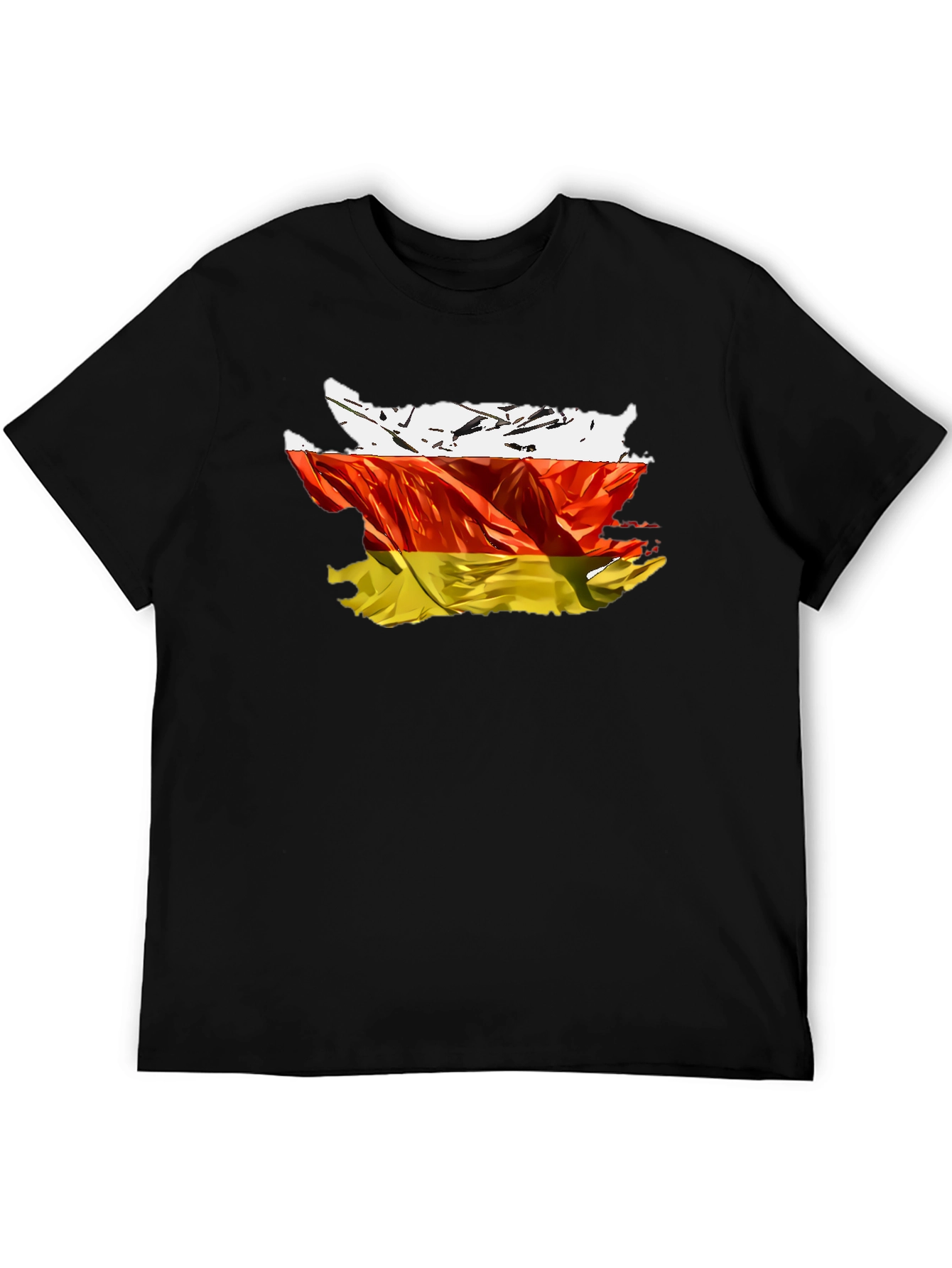 Black South Ossetia Flag Graphic Tee view 5
