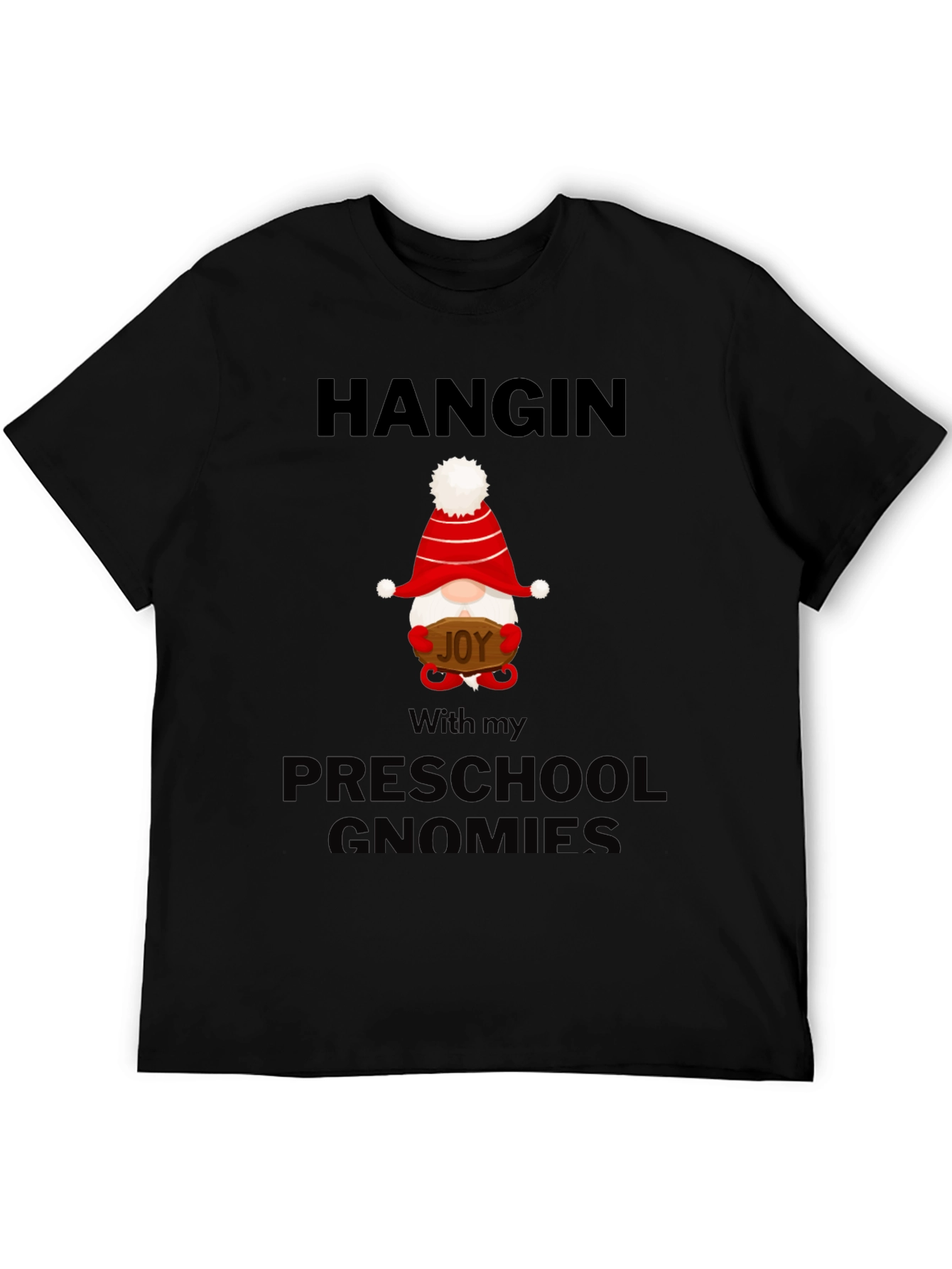 Black Hanging With My Preschool Gnomies T-Shirt view 5