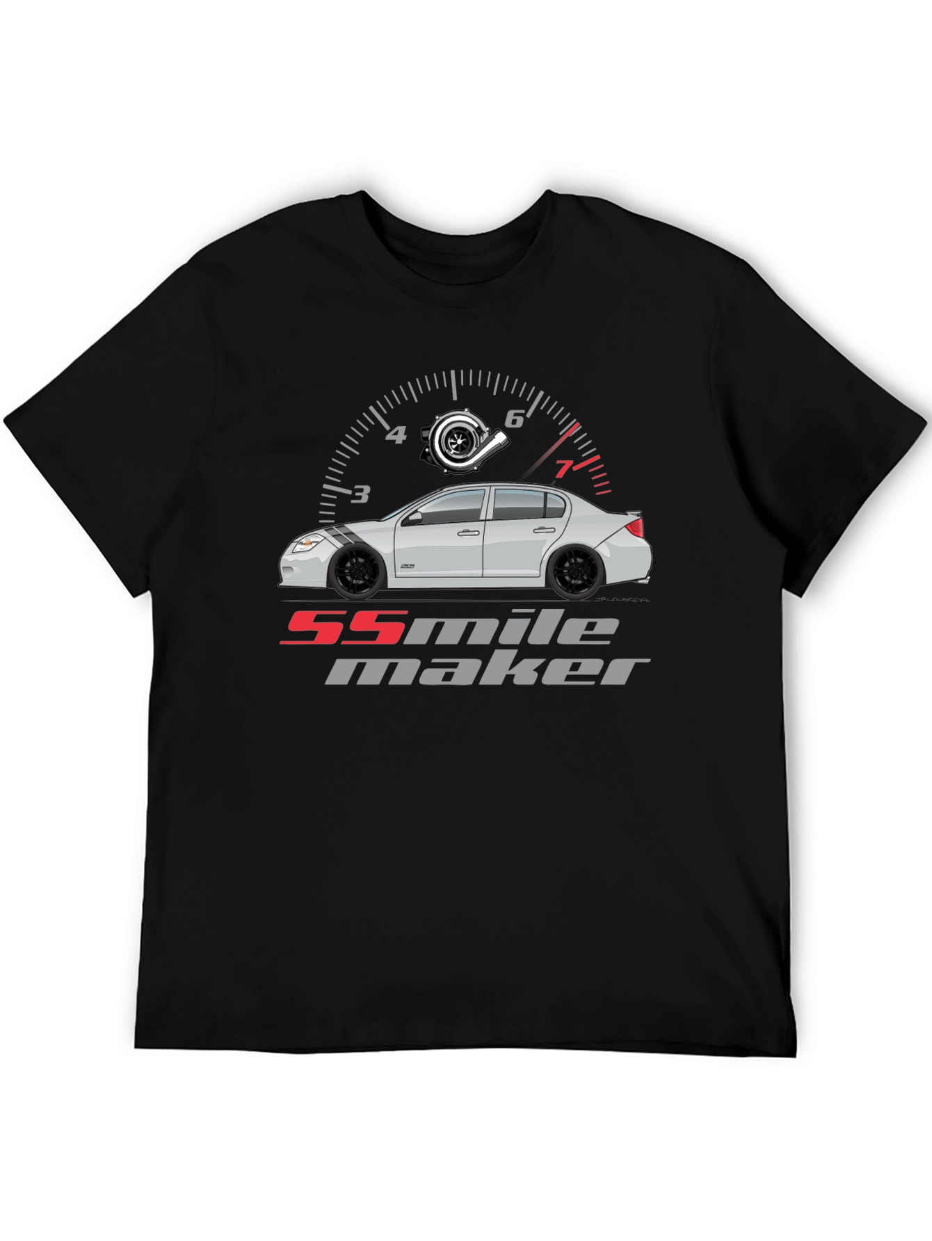 Black 55 Mile Maker T-Shirt - Car Enthusiast Tee view 5