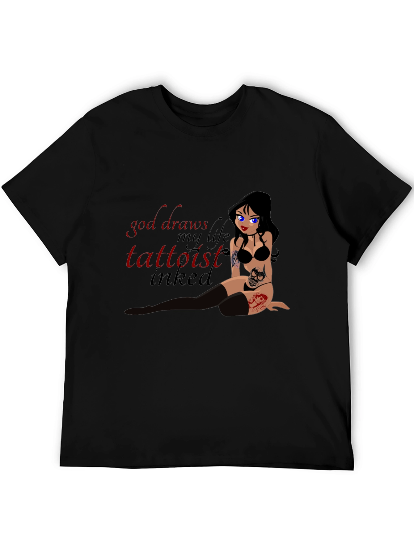 Black Inked Tattooist T-Shirt view 5