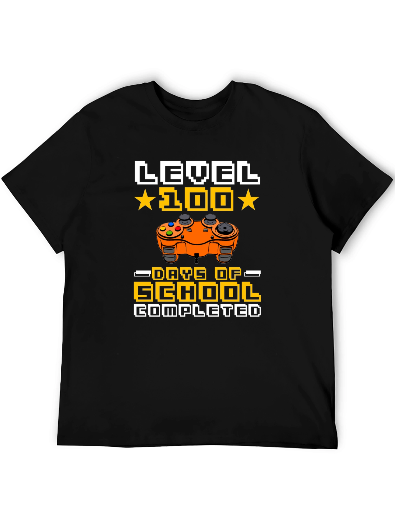 Level 100 Days of School Completed Gamer T-Shirt - 5