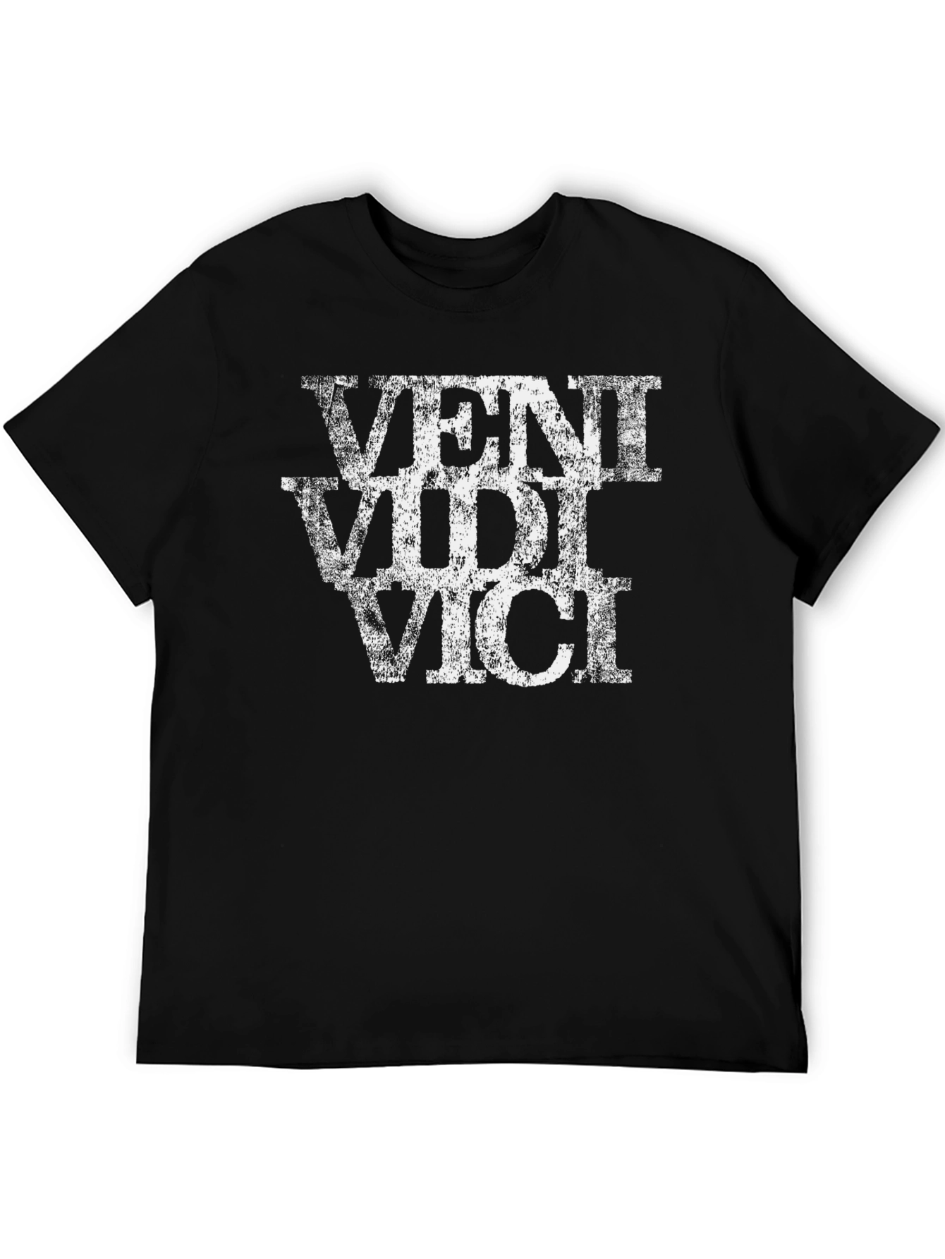 Black Veni Vidi Vici T-Shirt - Black view 5
