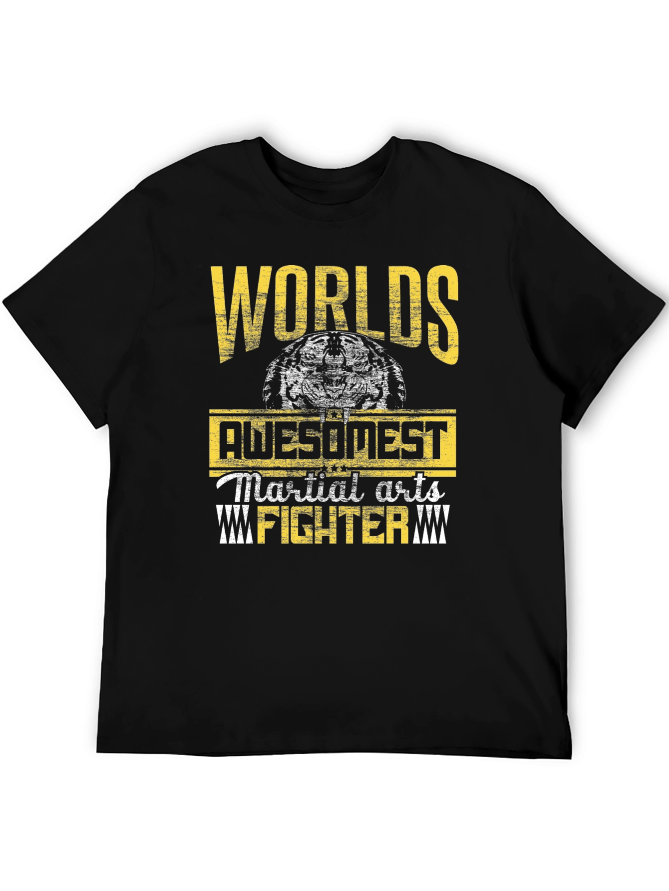 Black Worlds Awesomest Martial Arts Fighter Graphic T-Shirt view 5