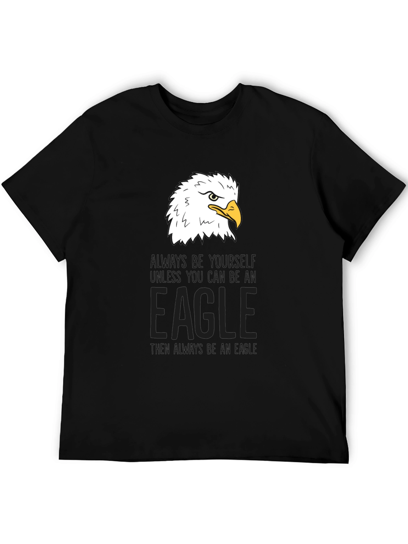 Black Eagle Graphic Tee - Be Yourself, Be An Eagle view 5