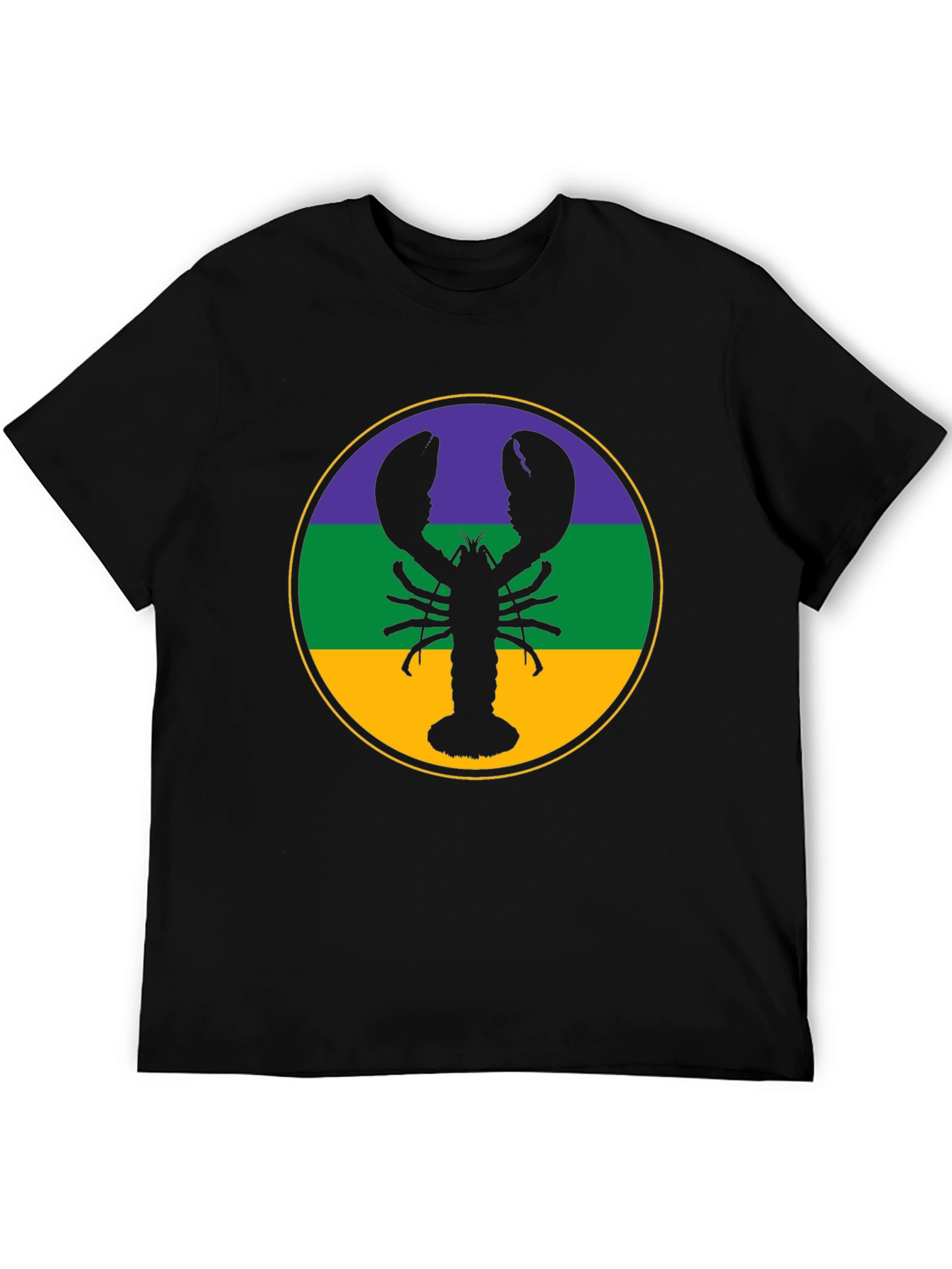 Lobster Mardi Gras T-Shirt - Round Circle - 5