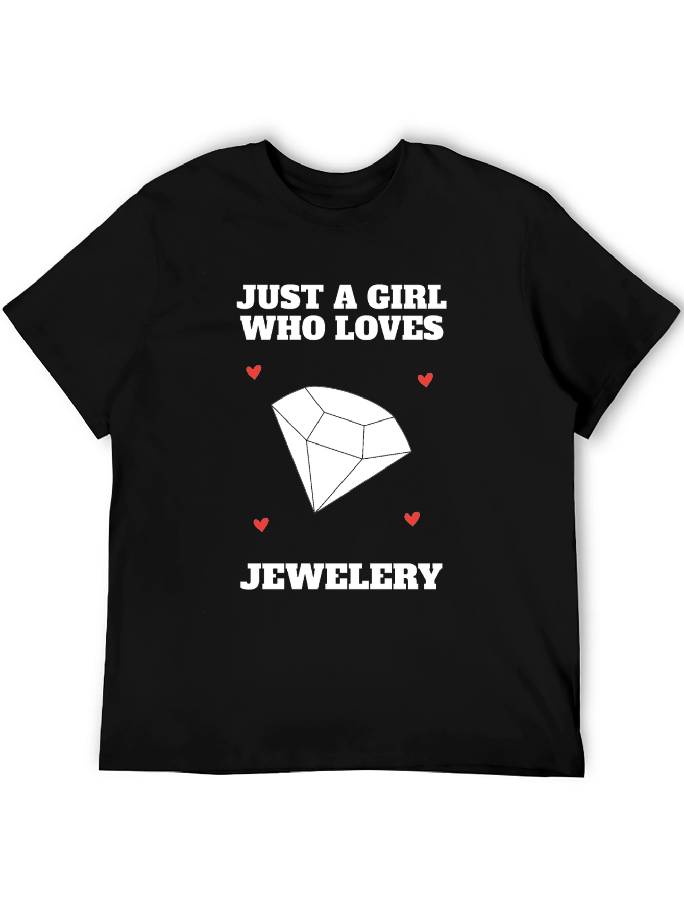 Black Girl Who Loves Jewelry T-Shirt view 5