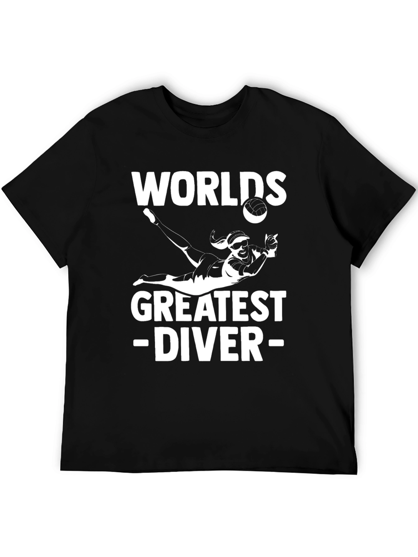Black World's Greatest Diver Black T-Shirt view 5