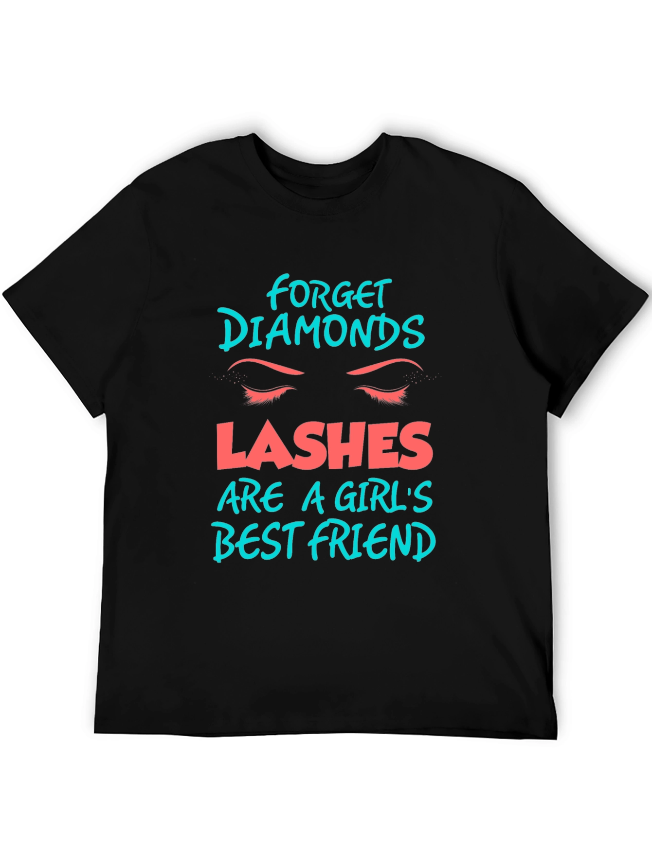 Black Lashes Are A Girl's Best Friend Graphic Tee view 5