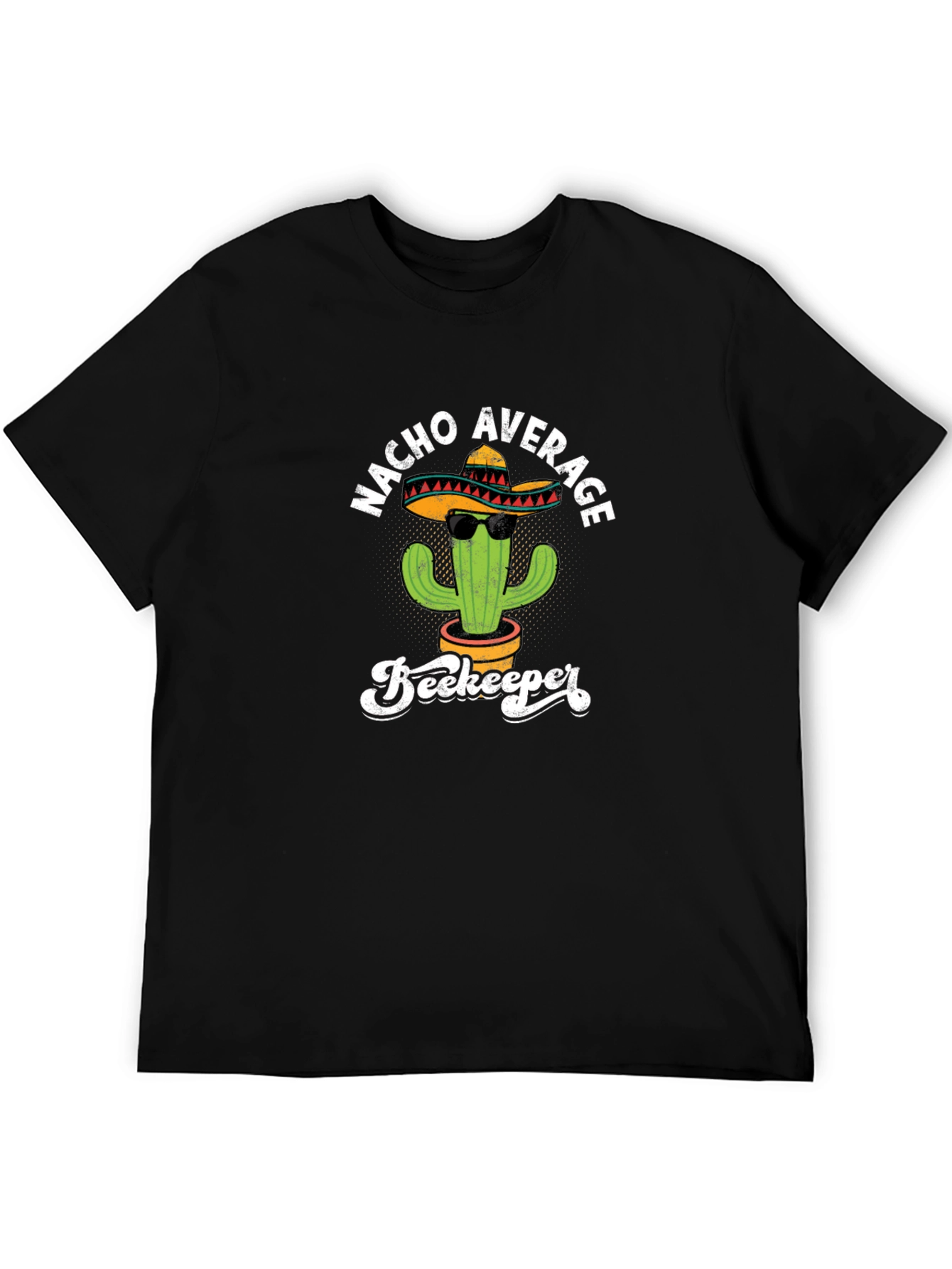 Black Nacho Average Beekeeper T-Shirt view 5