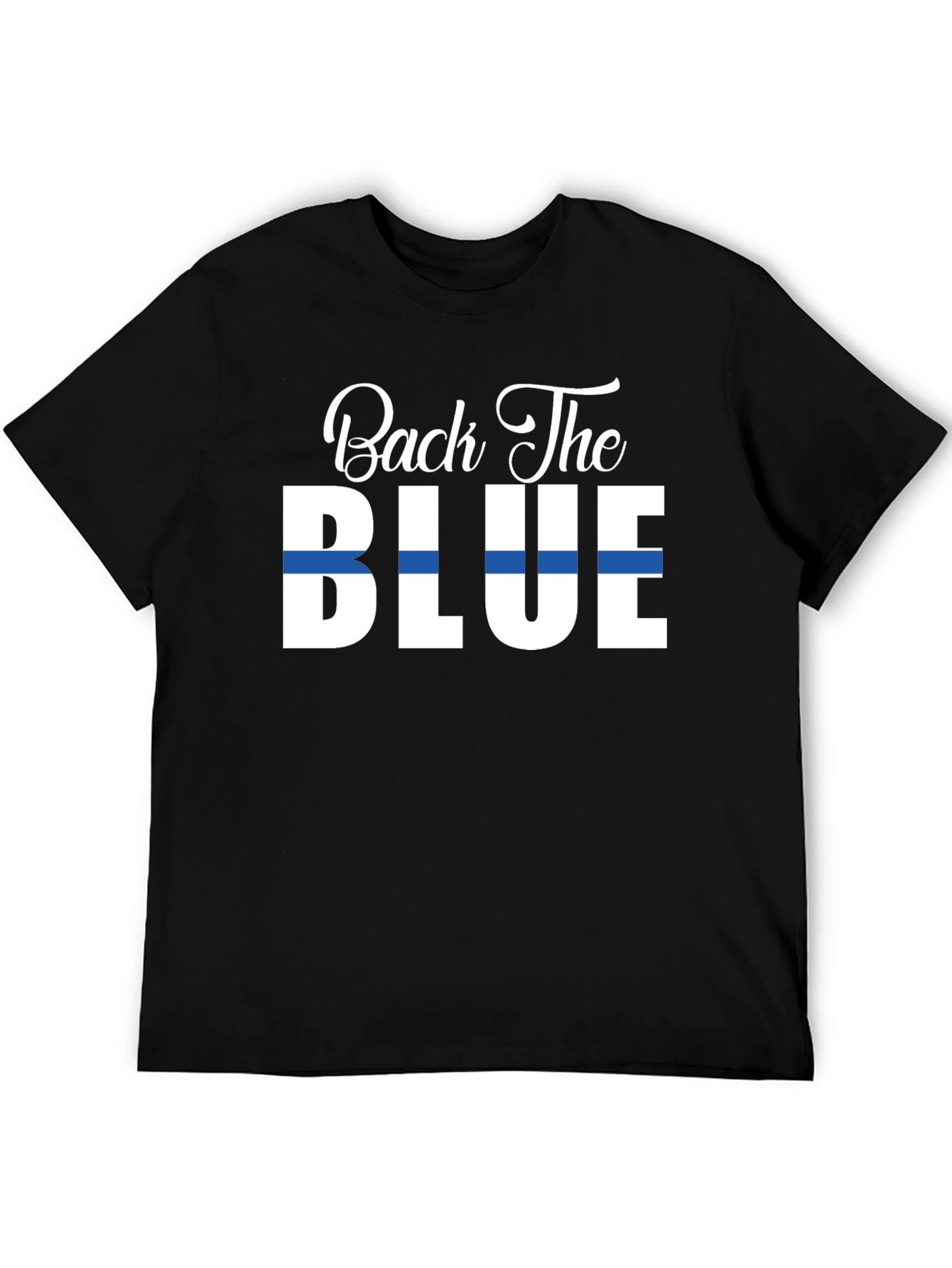 Black Back The Blue Graphic T-Shirt view 5