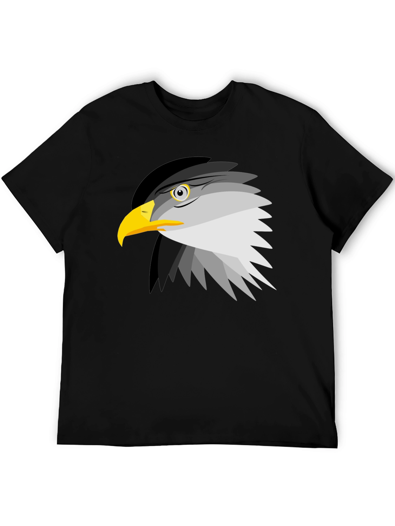 Black Eagle Graphic Tee - Black Cotton Blend view 5
