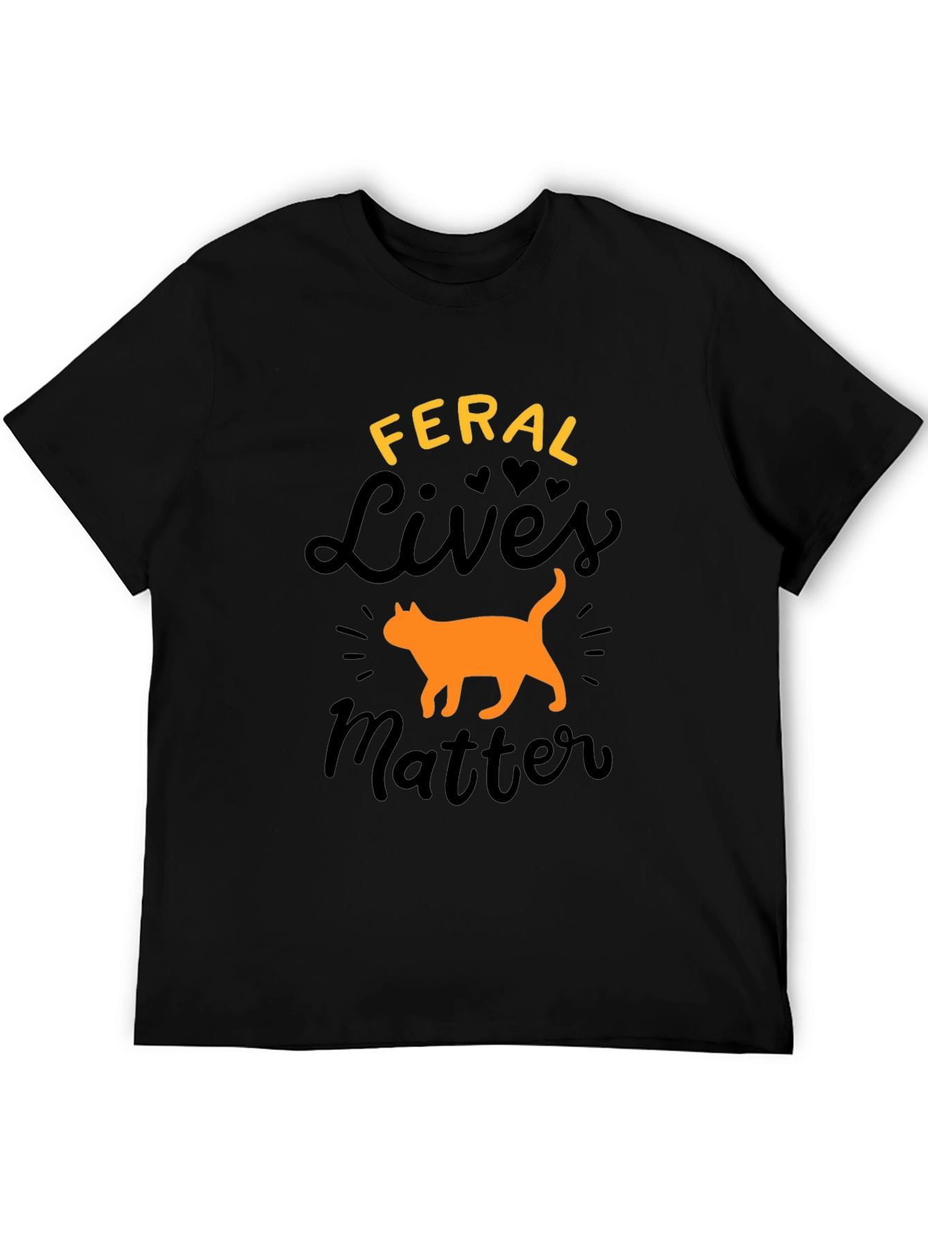 Black Feral Lives Matter Graphic Tee view 5