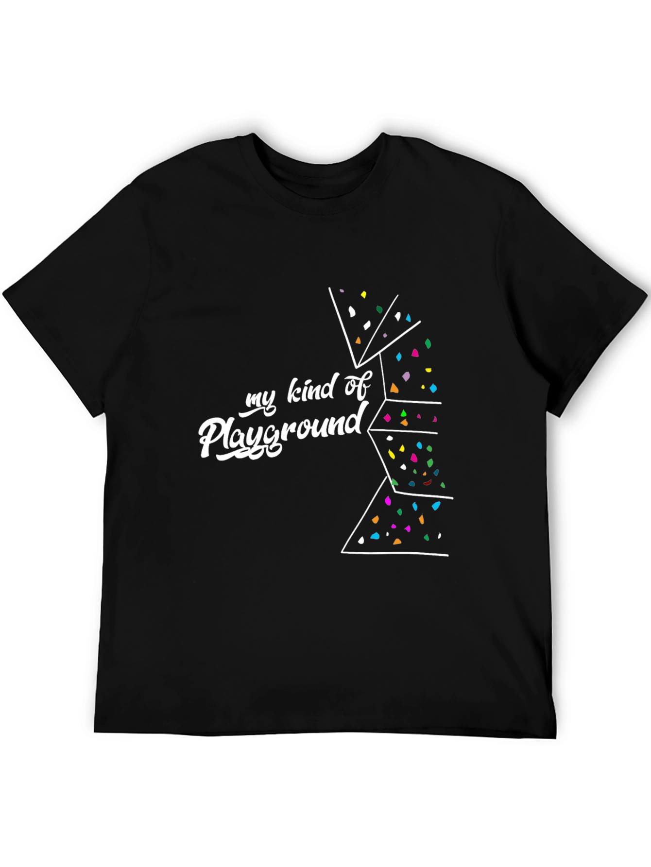 Black Climbing Playground T-Shirt view 5