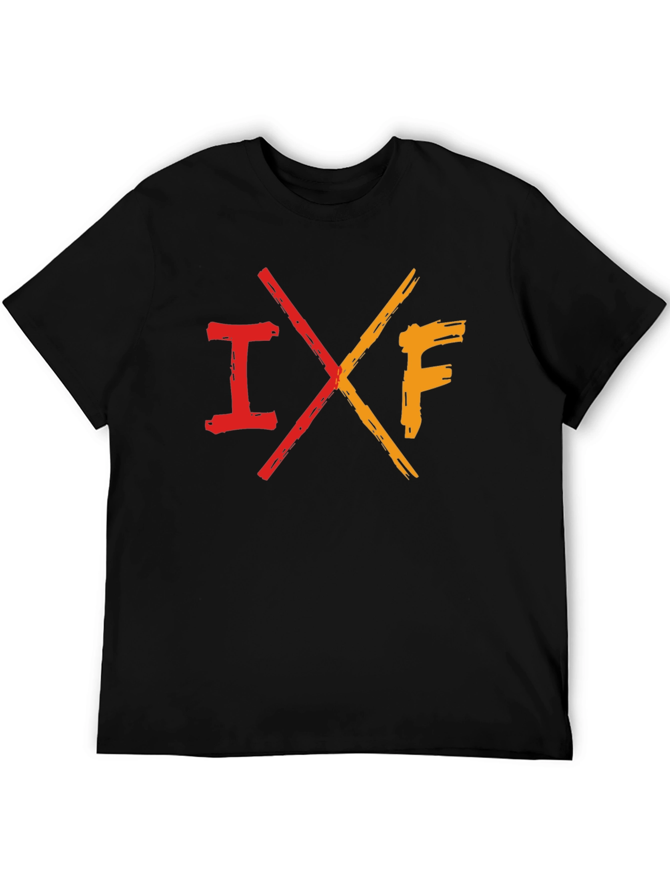 Black IXF Graphic Print Men's Black T-Shirt view 5