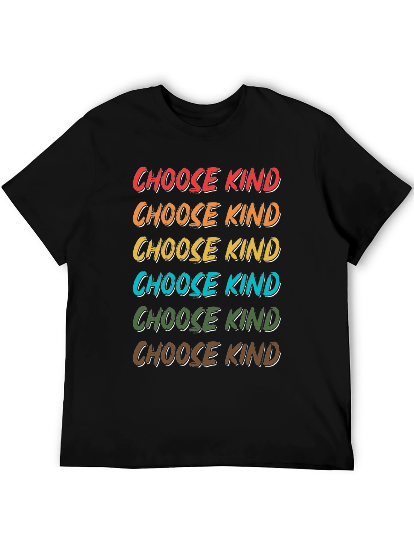 Black Choose Kind Graphic Tee - Positive Message T-Shirt view 5