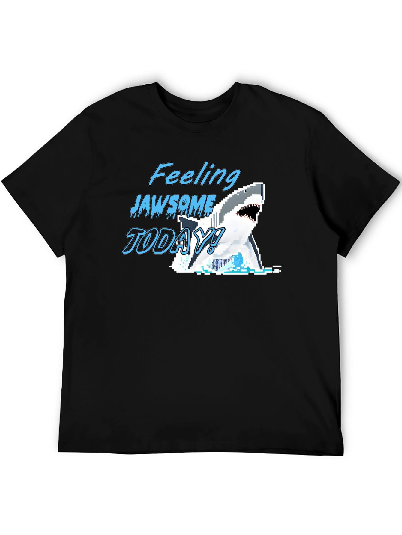 Black Feeling Jawsome Today! Graphic T-Shirt view 5