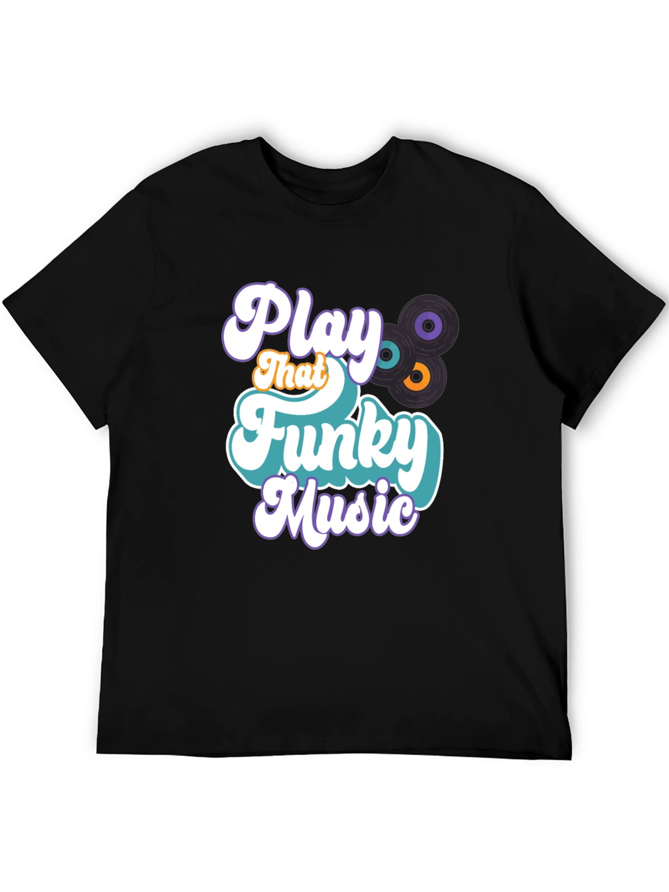 Black Play That Funky Music Graphic Tee view 5