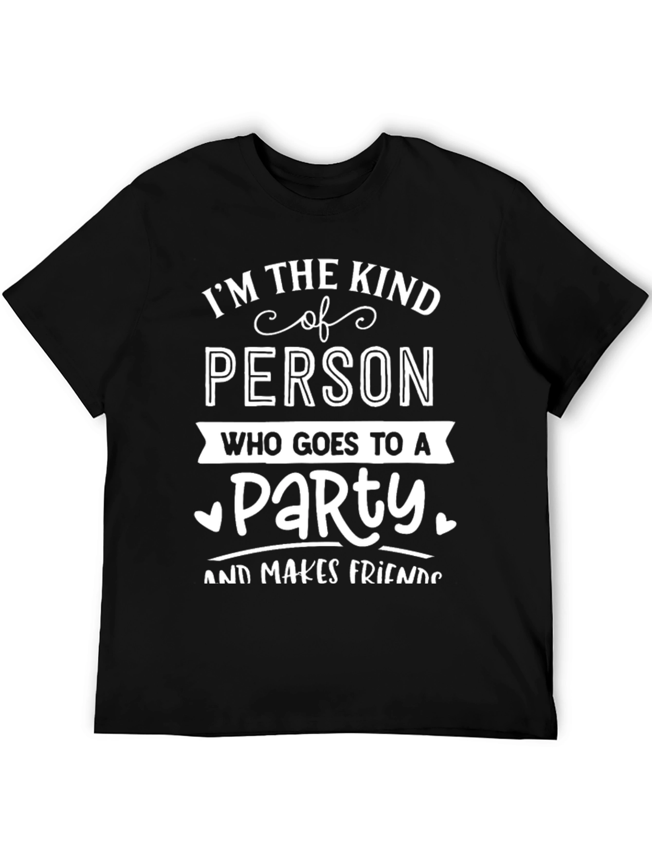 Black Kind of Person Party T-Shirt view 5