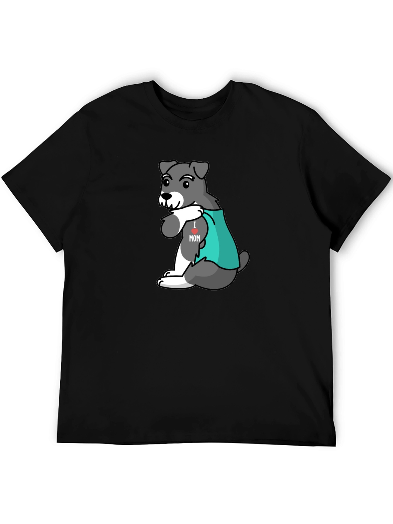 Dog 'I heart Mom' Graphic Tee - Black - 5