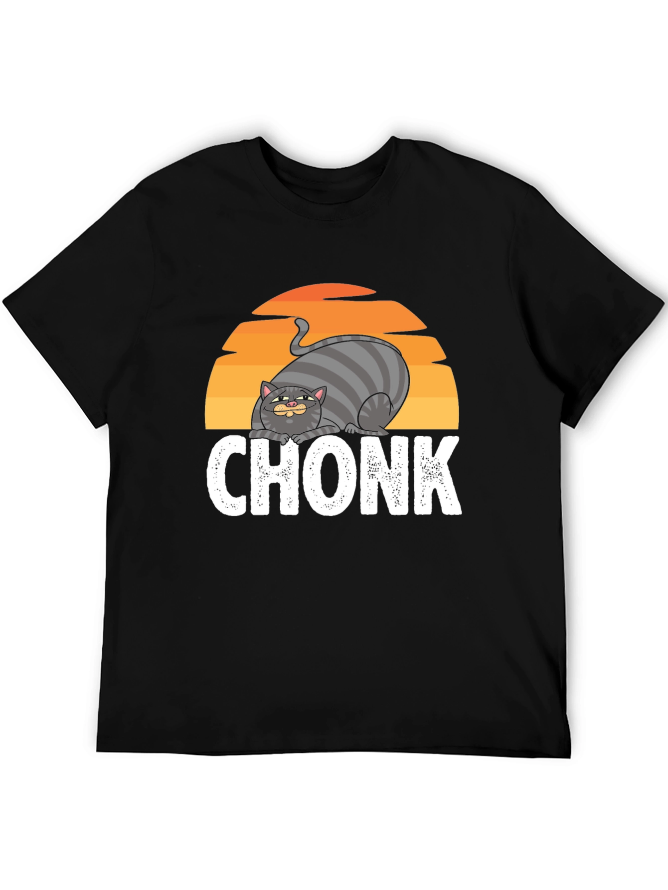 Black Chonk Cat Graphic Tee - Unisex Fit view 5