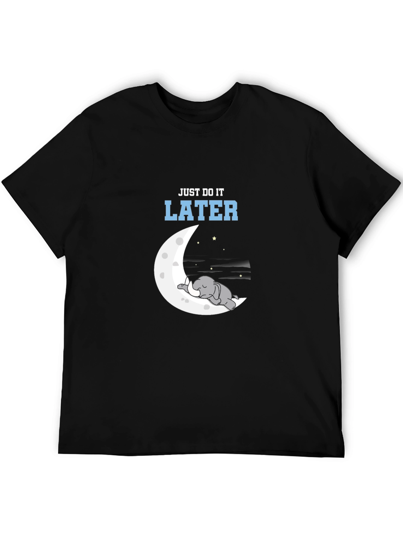 Black Just Do It Later T-Shirt view 5