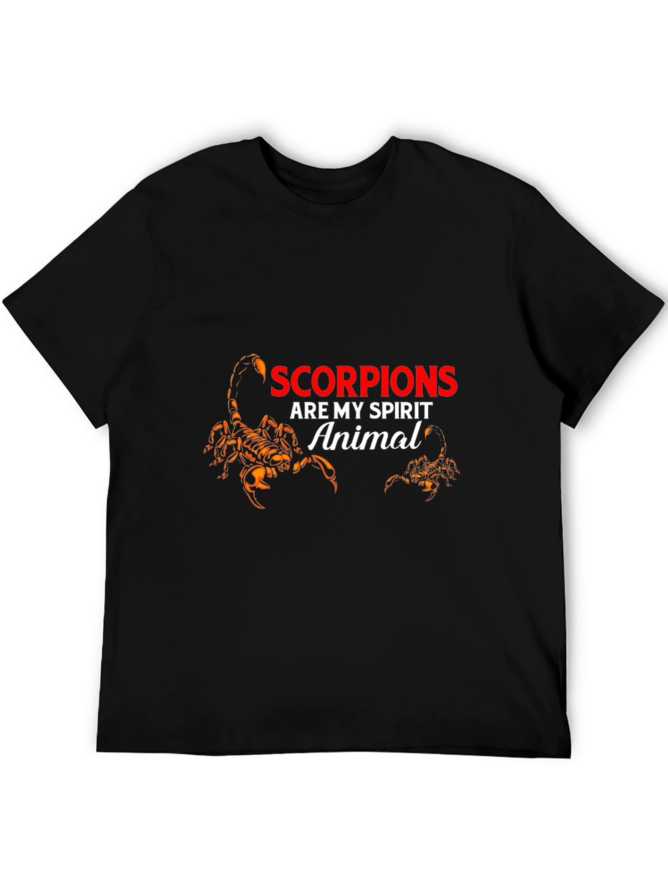 Scorpion Spirit Animal Graphic T-Shirt - Black - 5