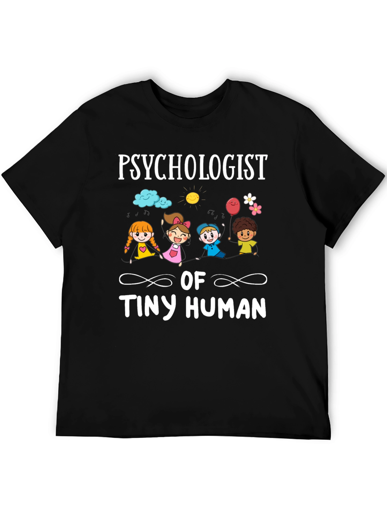Black Psychologist of Tiny Human T-Shirt view 5