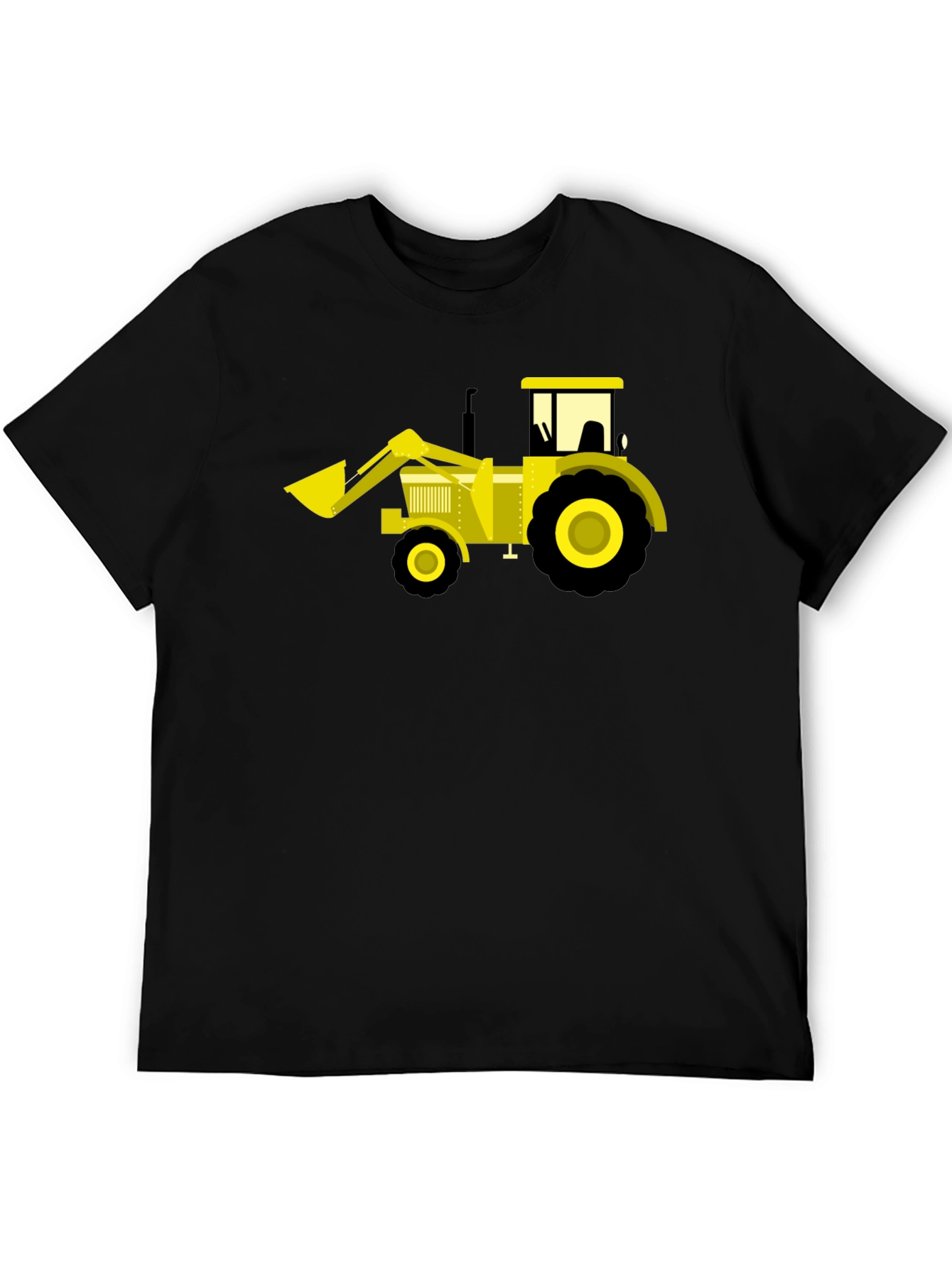 Black Black Tractor Graphic Tee - Fun & Unique view 5