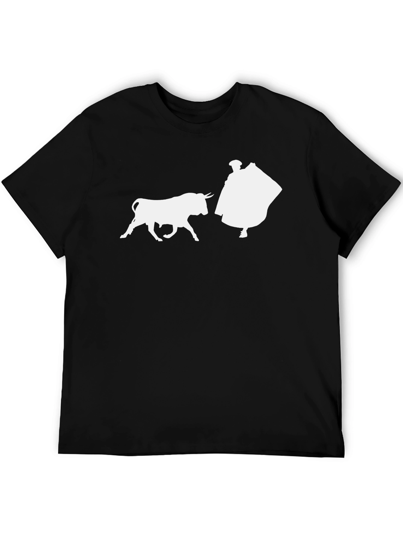 Black Bullfight Graphic Tee - Stylish Black T-Shirt view 5