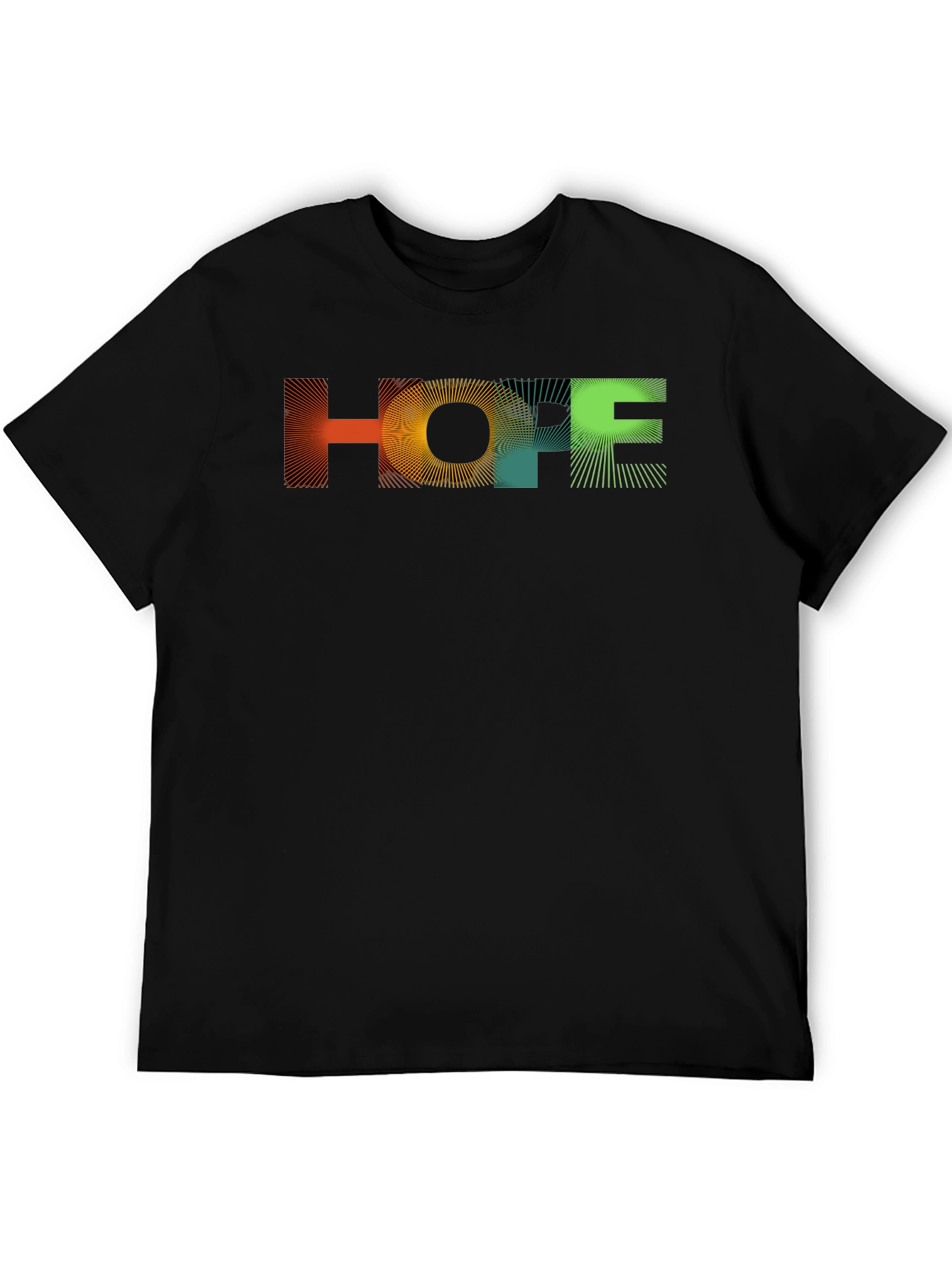 Black HOPE Graphic Print Black T-Shirt view 5