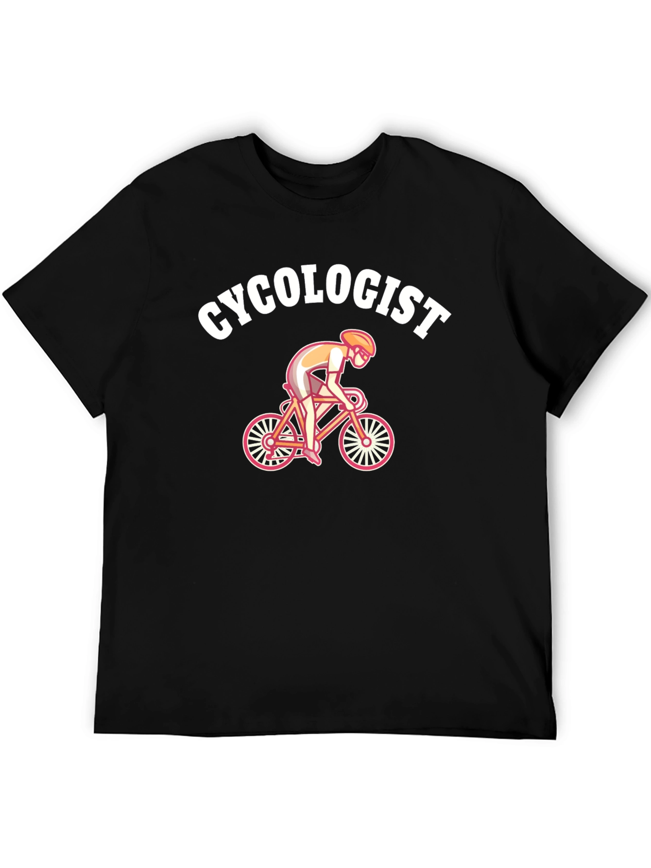Black Cyclogist Graphic Tee - Cycling Enthusiast view 5