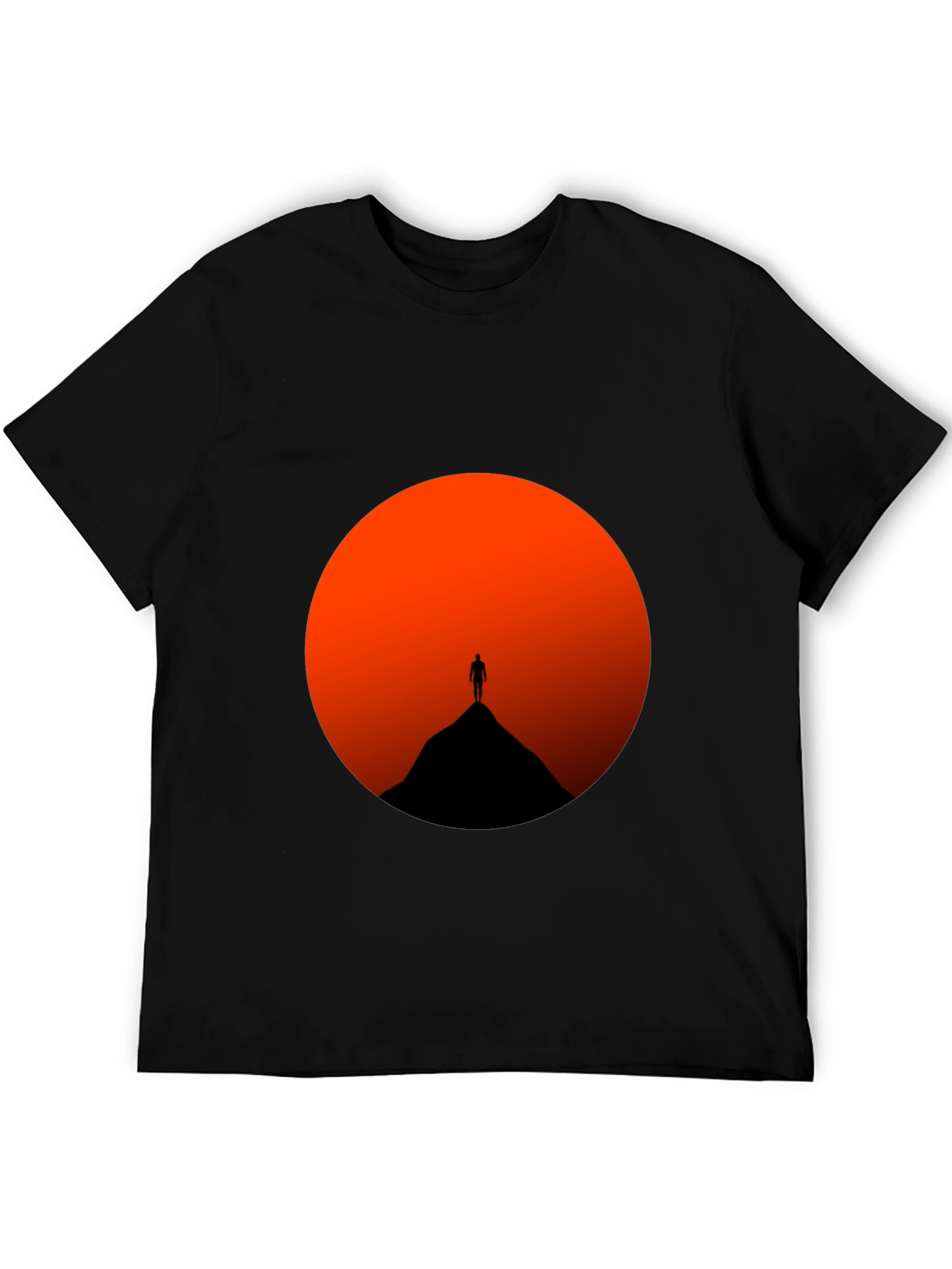 Black Sunset Silhouette T-Shirt - Mens Graphic Tee view 5
