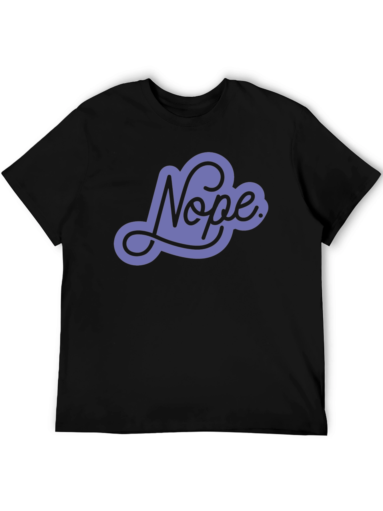 Black Nope Graphic Tee - Cool Casual T-Shirt view 5