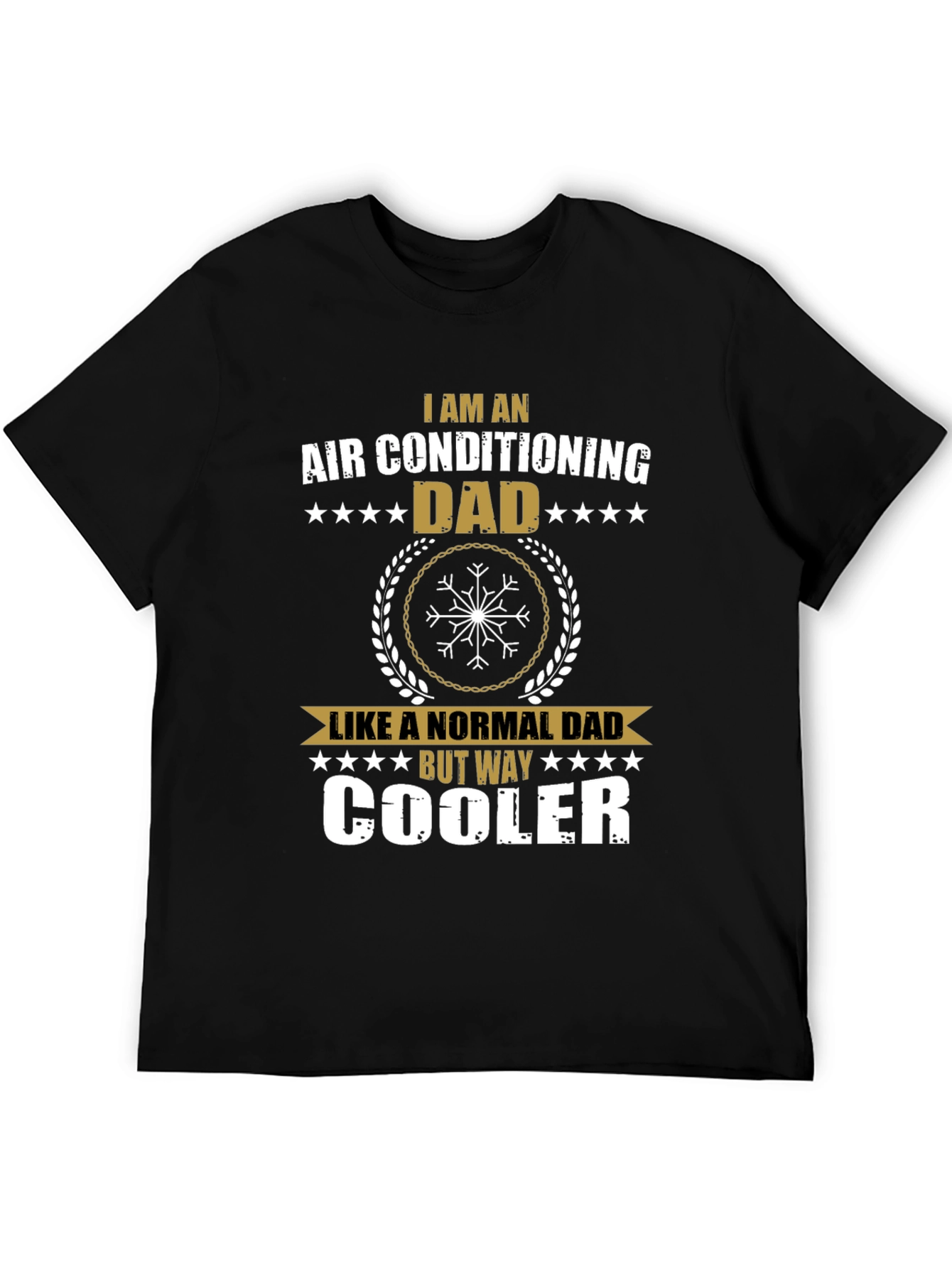 Black Air Conditioning Dad T-Shirt - Way Cooler view 5