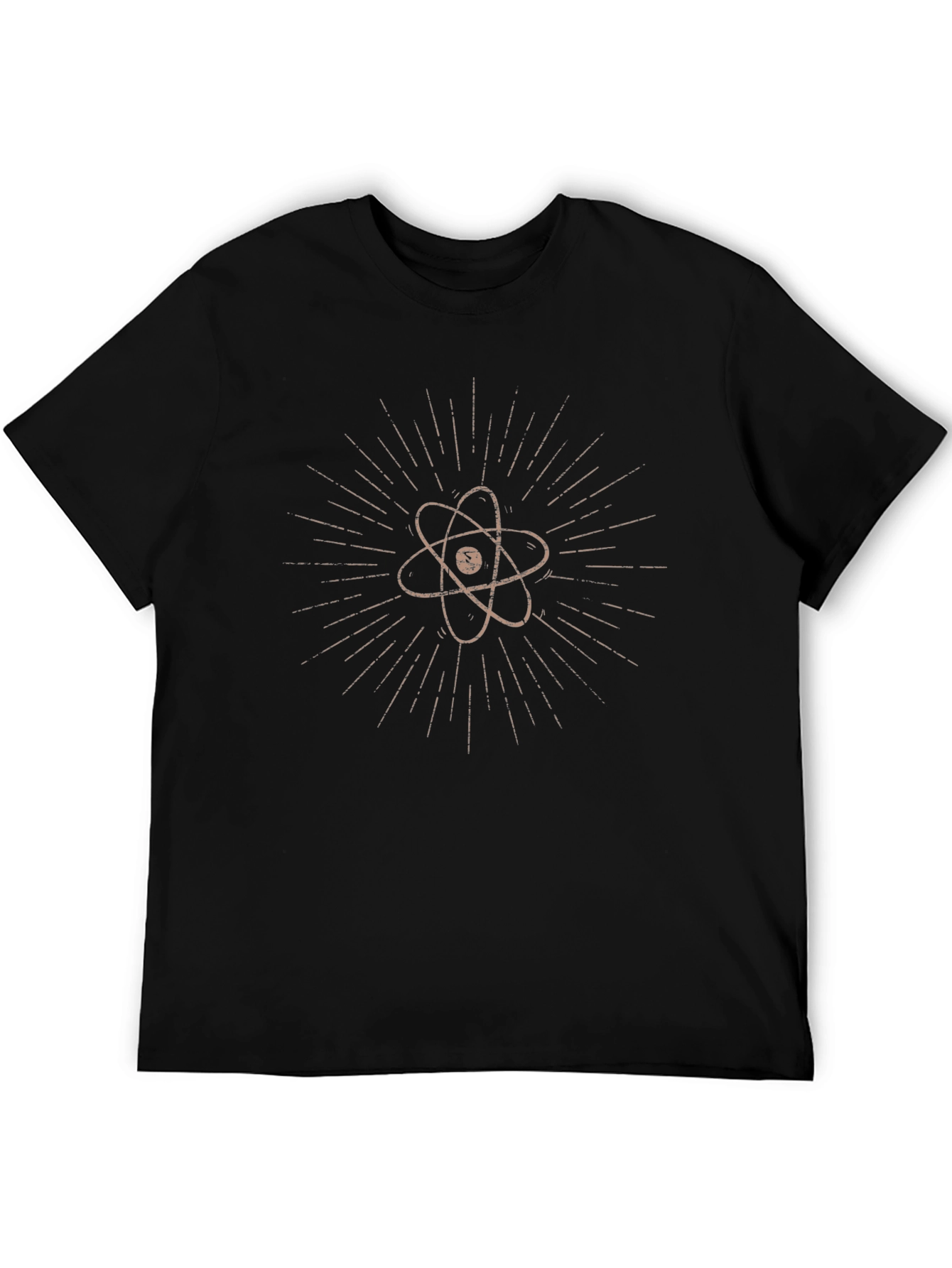 Black Atom Graphic Tee - Science Design view 5