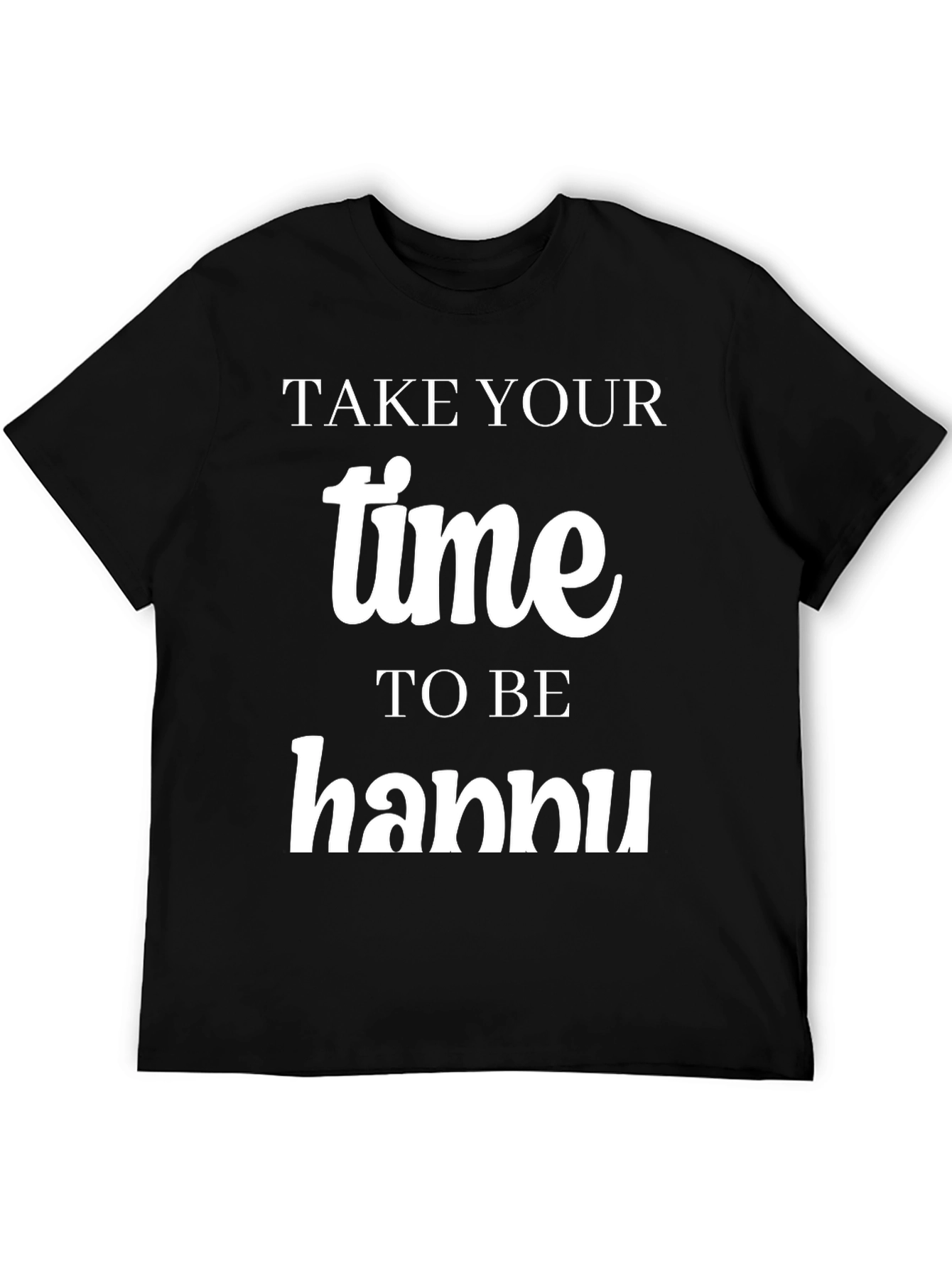Black Take Your Time Hannu T-Shirt view 5