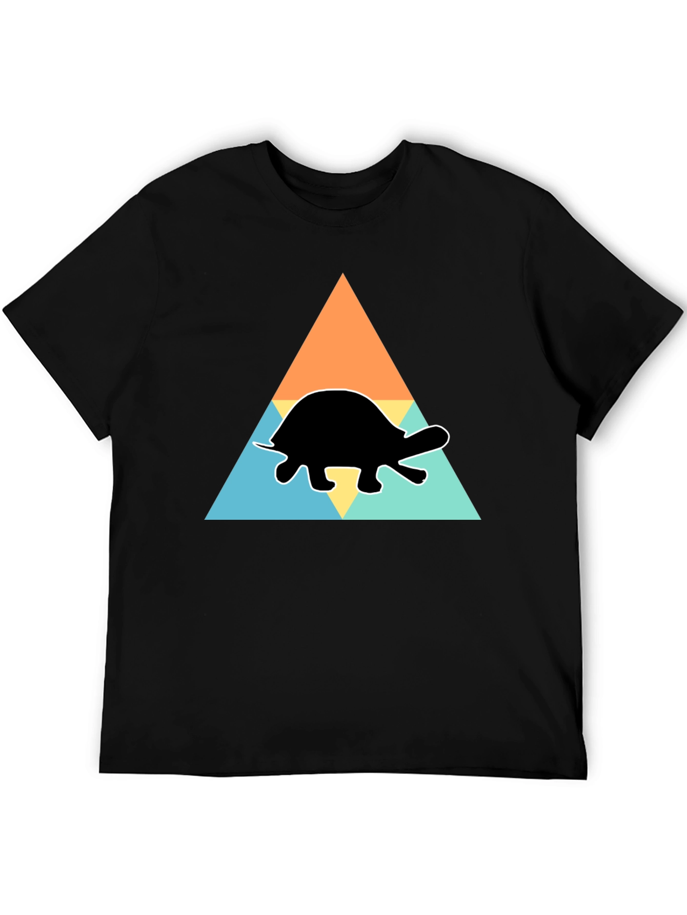 Black Turtle Graphic Tee: Retro Style Shirt view 5