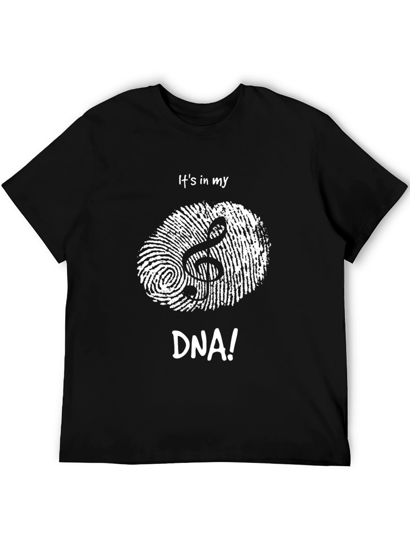 Black Music DNA Black T-Shirt - Unique Graphic Tee view 5