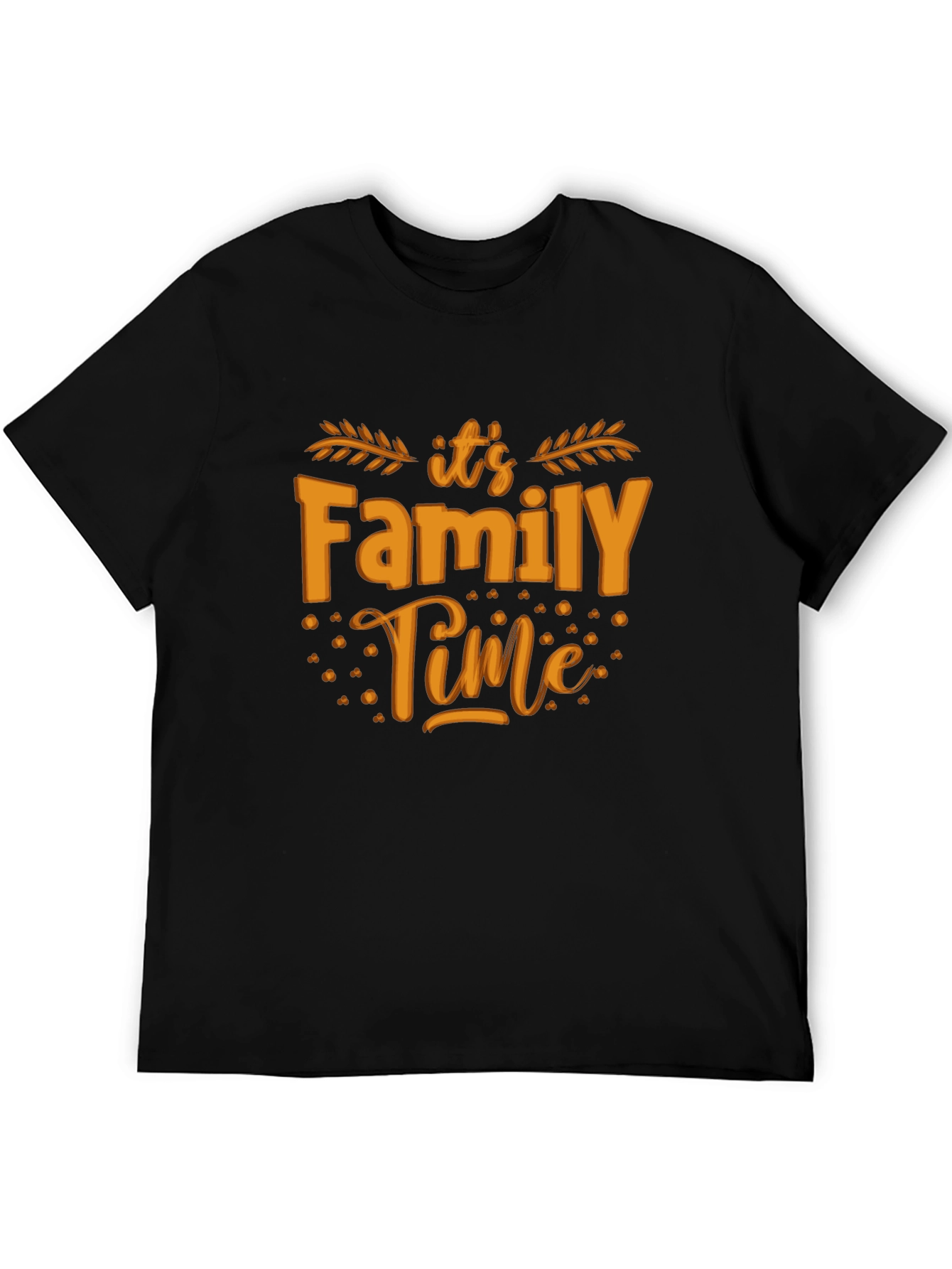 Black Family Time Black T-Shirt view 5