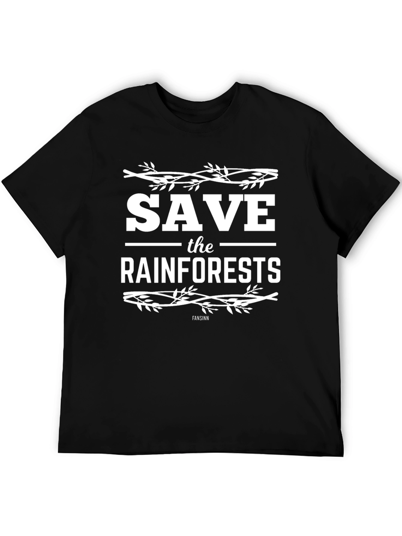 Black Save The Rainforests Graphic Tee - Eco-Friendly Fashion view 5